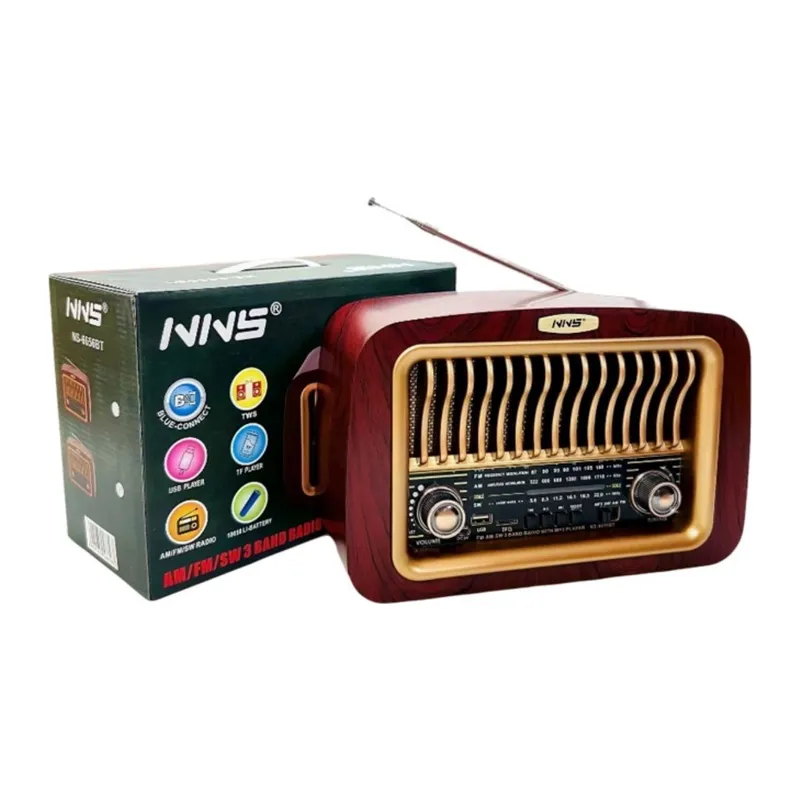 BUFFER® Taşınabilir Klasik AM/FM/SW Transistör Retro Nostaljik Radyo USB Şarjlı