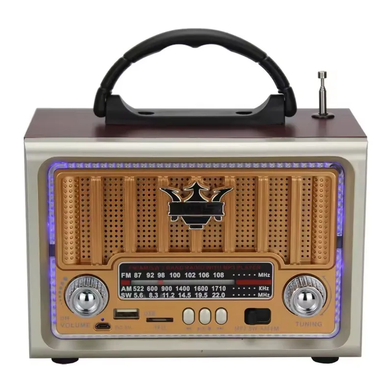 BUFFER® Taşınabilir Klasik AM/FM/SW Retro Nostaljik Radyo