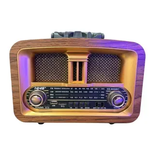 BUFFER® Taşınabilir Klasik AM/FM/SW Retro Ev Radyo USB ile Şarj Olabilen Retro Radyo