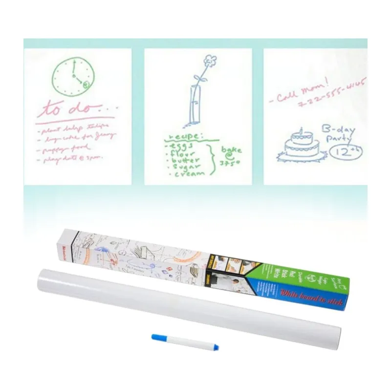 TrdStore® Silinebilir Kalemli Sticker Duvara Yapışabilen Yazı Tahtası 60x100 cm