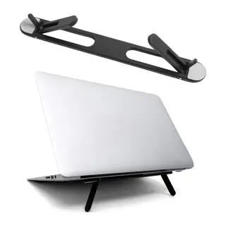 BUFFER® 2 Kademeli Katlanabilir Laptop Standı – Kendiliğinden Güçlü Yapışkanlı, Ergonomik Tablet Yükseltici