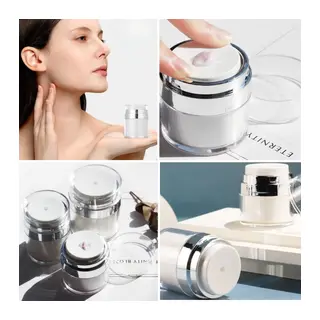 BUFFER® Hava Pompalı Doldurulabilir Vakumlu Krem,Fondoten Sıvı Kozmetik Ürün Şişesi