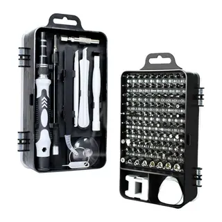 BUFFER® Hassas Tornavida Seti Bilgisayar Pc Telefon Onarım Aracı Seti Manyetik 115 in 1 Tornavida Seti