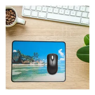 BUFFER® 25x32 cm Küçük Boy Mouse Pad Manzara Ada