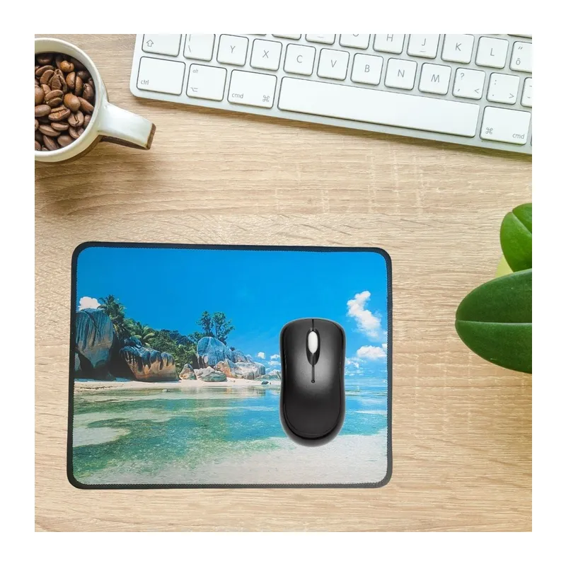 BUFFER® 25x32 cm Küçük Boy Mouse Pad Manzara Ada