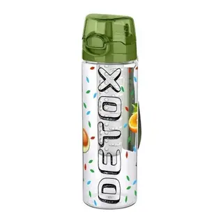 BUFFER® Tutma Saplı Kilitli Kendiliğinden Süzgeçli Kolay Taşınabilir Detoks Sporcu Diyet Matarası