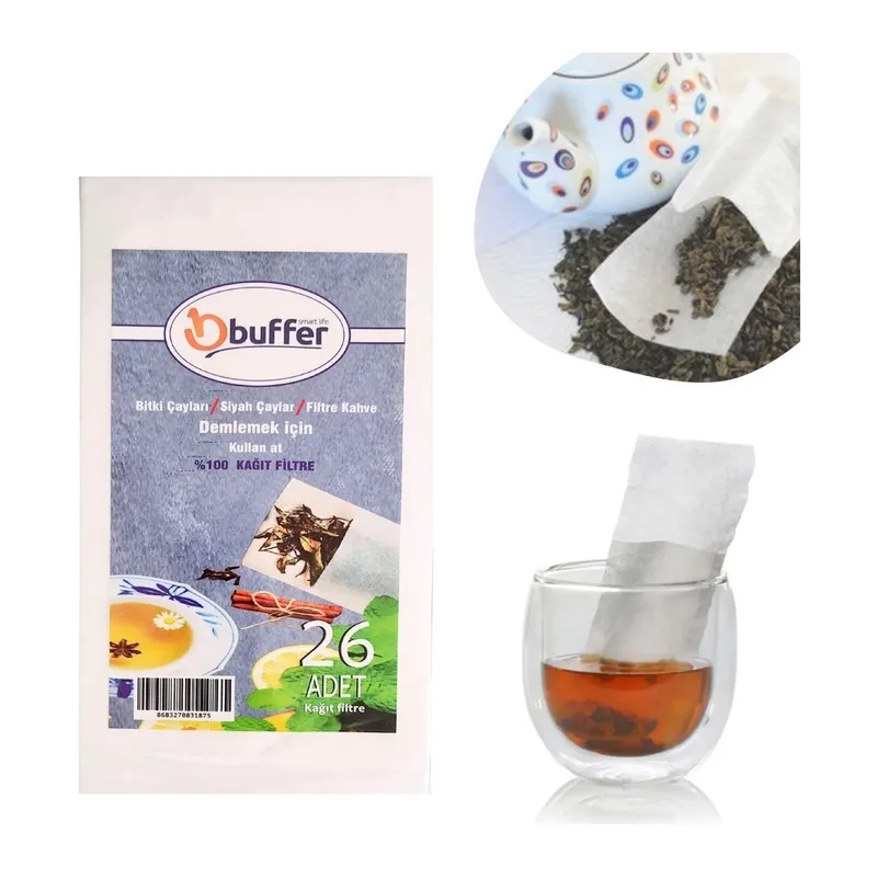 TrdStore® 26 Adet Pratik Kullan At Çay,Bitki Çayı,Filtre Kahve Demleme Poşeti Süzgeci