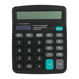 BUFFER® Standart Fonksiyonlu 12 Haneli Geniş LCD Ekran,Pill Masaüstü Hesap Makinesi