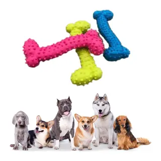 BUFFER® Tiny Kemik Oyuncağı Tırtıklı Yüzey Küçük Kemik Plastik Köpek Oyuncağı