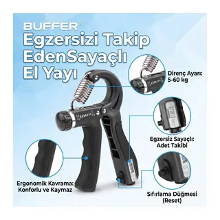 BUFFER® Egzersizi Takip Eden Sayaçlı El Yayı