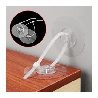 BUFFER® Yapışkanlı Eşya Sabitleyici Aparat Deprem Güvenliği Çocuk Koruma Sabitleme Aparatı 1 Çift