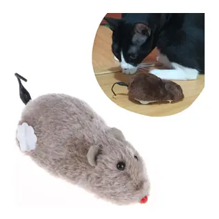 BUFFER® Kurmalı Kedi Eğitim Oyuncağı Tüylü Peluş Fare Yakalama İnteraktif Sevimli Eğlenceli Oyuncak
