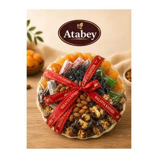 Hediyelik Kayısı Tabağı – 1 kg | Premium Karışık Malatya Kuru Kayısı Tabağı