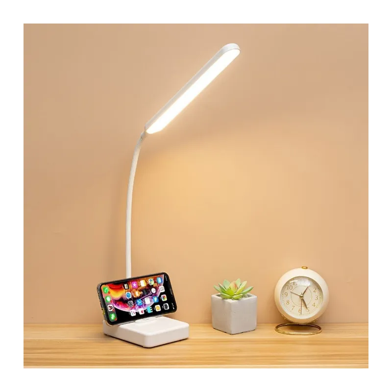 TrdStore® İnce Uzun USBli Dokunmatik 3 Kademeli 360 Derece Özel Göz Korumalı led Lityum Masa Lambası