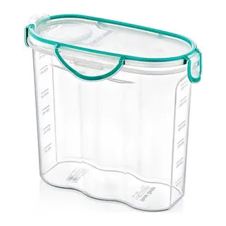 BUFFER® Kilitli Kapaklı Contalı Hava,Su Sıvı Geçirmez 1,7 Litre Erzak Saklama Kabı-SA585
