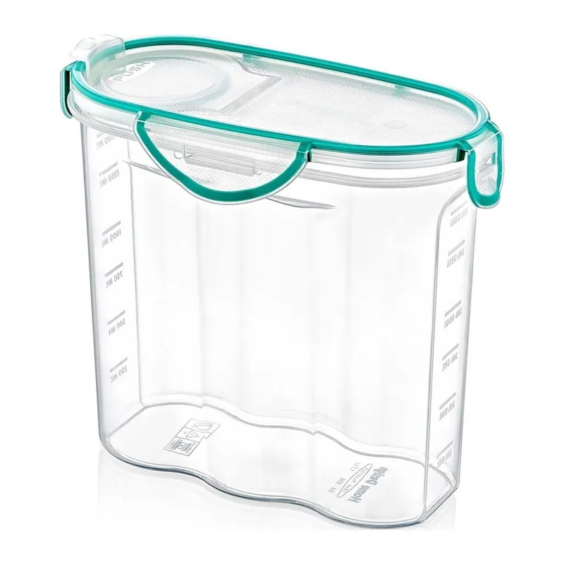 TrdStore® Kilitli Kapaklı Contalı Hava,Su Sıvı Geçirmez 1,7 Litre Erzak Saklama Kabı-SA585