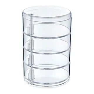 BUFFER® 4 Katlı Dönebilen Şeffaf Takı Organizer Düzenleyici