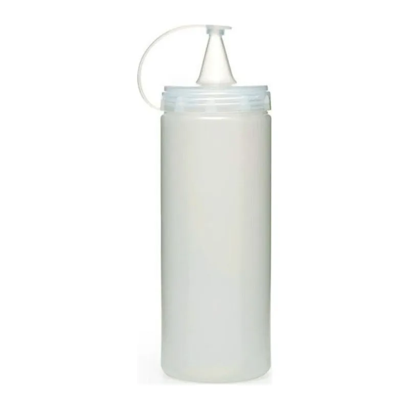BUFFER® Şeffaf Kapaklı Sızdırmaz Yağlık Sosluk Şişesi Plastik Yağdanlık 400 ml AP-9028