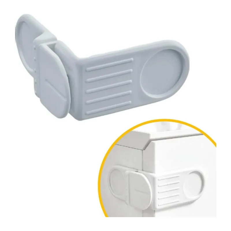 BUFFER® Bebek Çocuk Güvenlik Çekmece ve Dolap İçin Kendiliğinde Yapışkanlı Vidasız Köşe Kapak Kilidi