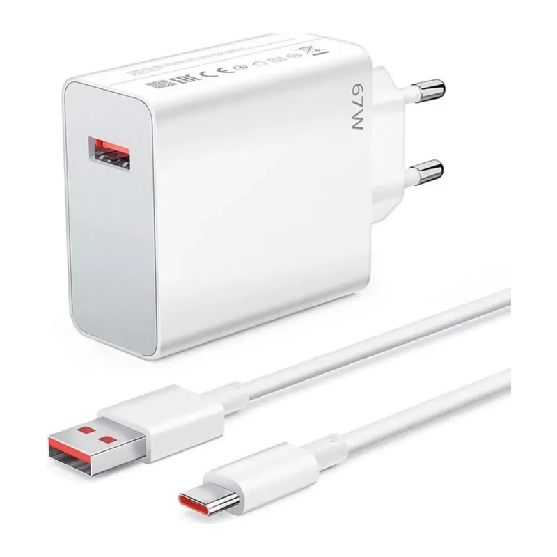 BUFFER® 67W Hızlı Şarj Adaptörü USB to Type-C – PD Destekli, Akıllı Hızlı Şarj Başlığı, Güvenli Güç Adaptörü