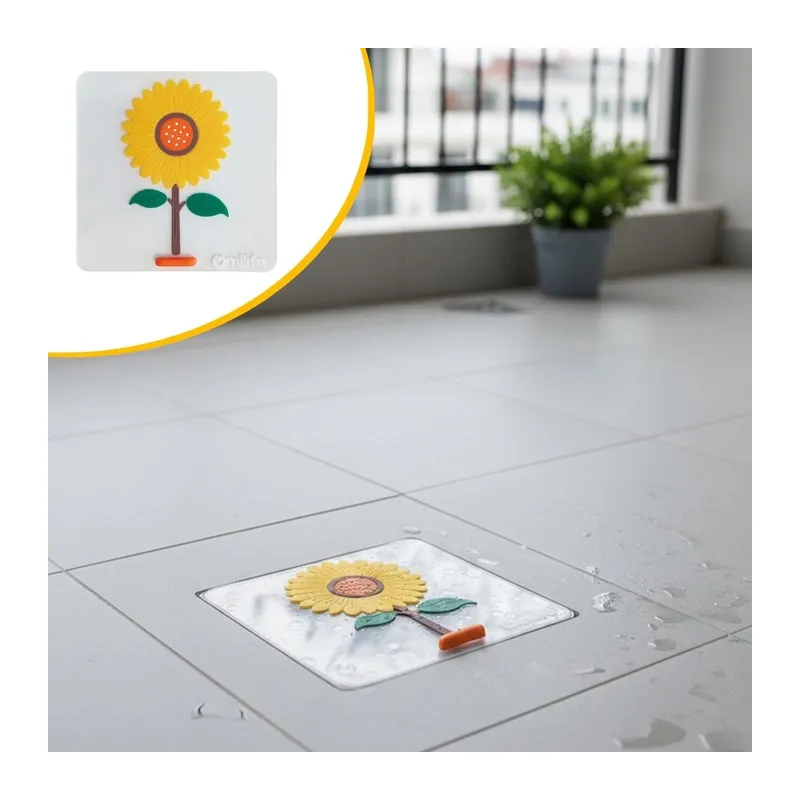 BUFFER® Ayçiçeği Tasarımlı Gider Koku Önleyici – Silikon Lavabo Gider Matı