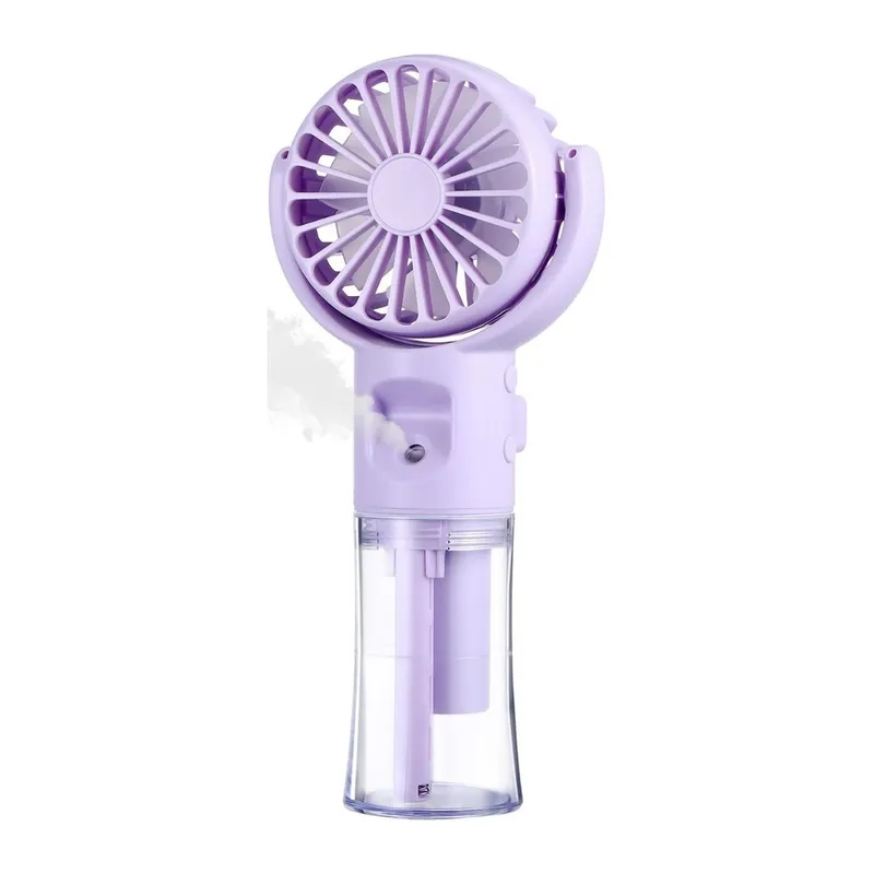 TrdStore® 4 Kademeli Spreyli Şarjlı El Fanı – Boyuna Asılabilir USB Şarjlı Taşınabilir Mini Fan F4