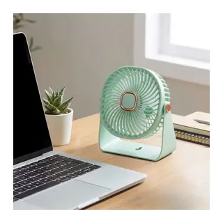 BUFFER® 3 Kademeli Masaüstü Fan – Duvara Asılıp Sabitlenebilen Standlı Kaydırmaz Pedli Mini Fan ZB112