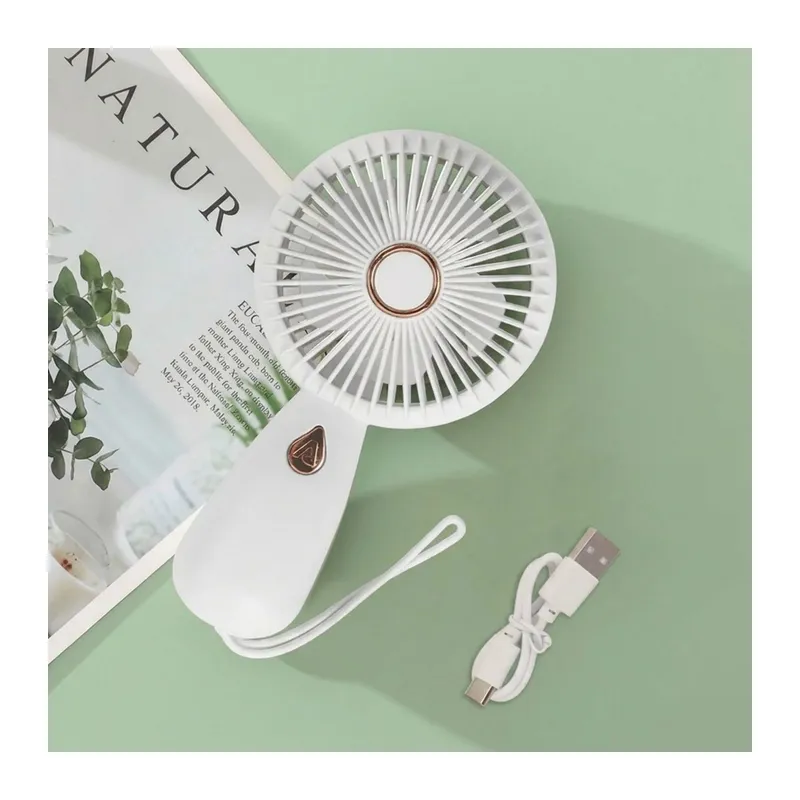 BUFFER® 3 Kademeli Çanta Tipi El Fanı – Taşınabilir Mini Serinletici Silikon Askılı Fan ZB103