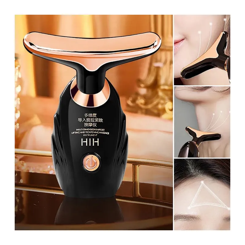 TrdStore® Pilli Yüz ve Boyun Lifter Masaj Aleti, Jawline Belirginleştirici Cilt Sıkılaştırıcı Bakım Cihazı