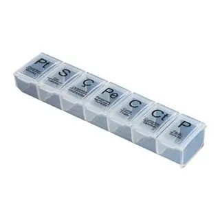 BUFFER® Haftalık Günlük Saklama Kutusu 7 Günlük Saklama Kabı