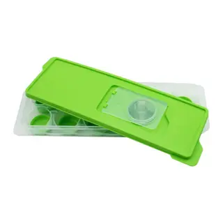 BUFFER® 12li Kapaklı Yapışmaz Silikon Tabanlı Plastik Küp Buz Kalıbı