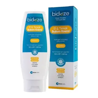 Bidoze El Ve Tırnak Bakım Kremi 100 Ml | Keratin ve Vitamin E Destekli Yoğun Onarıcı Bakım