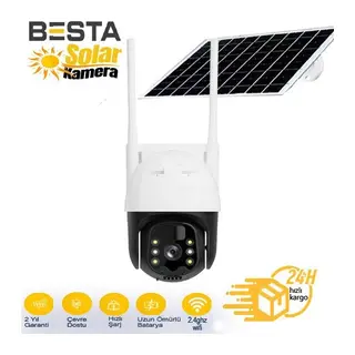 3 MP WİFİ SOLAR KABLOSUZ GÜVENLİK KAMERASI BS-2090