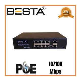 10 PORT POE SWİTCH 10/100 Mbps 8 Port POE BST1020