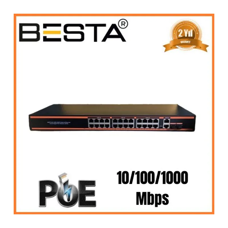 26 PORT GİGABİT POE SWİTCH BST2622G