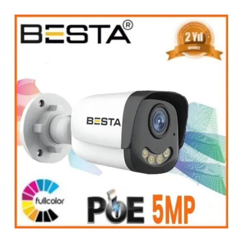IP POE BT-1241 5mp Warm Led Güvenlik Kamerası