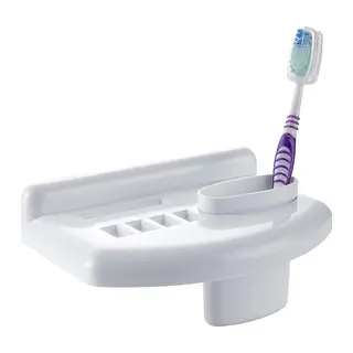 BUFFER® Banyo Diş Macunu Diş Fırçası Tutacağı Bardağı Fırçalık Stand