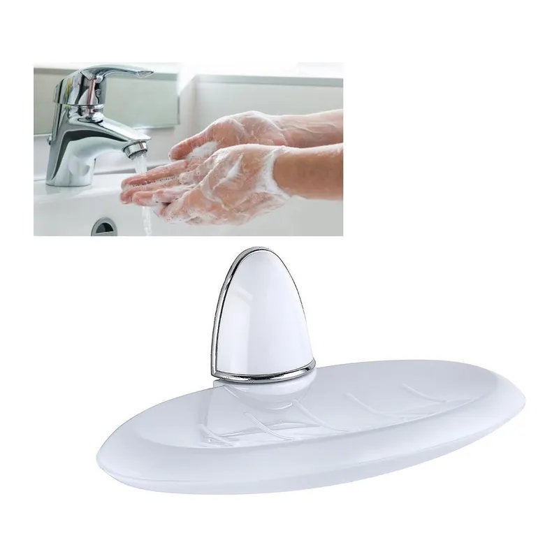 TrdStore® Lüks Milenyum Sabunluk Dekoratif Beyaz Sabun Tutucu Stand