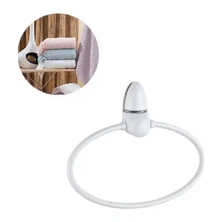 BUFFER® Oval Yuvarlak Halka Havluluk Dekoratif El Havlusu Tutacağı Askısı