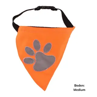 BUFFER® Kedi Köpek Fuları Gece Görüşlü Reflektör Kumaşlı Fosforlu Medium