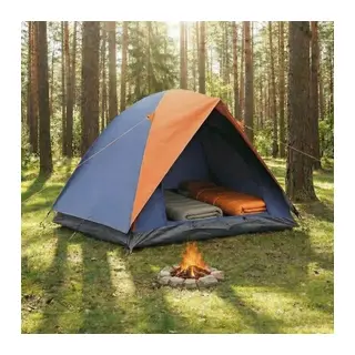 BUFFER® 4 Kişilik Manuel Kurulum Gölgelikli Kamp Çadırı – Aile, Doğa, Piknik ve Outdoor 200x200x135 cm
