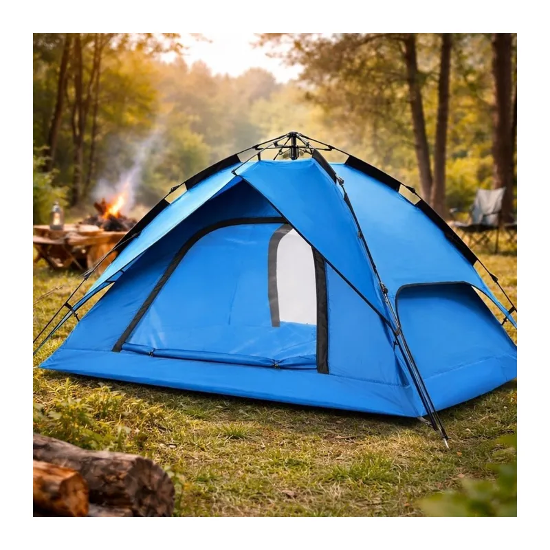 TrdStore® 4 Kişilik Otomatik Kamp Çadırı – Çift Katmanlı, Suya Dayanıklı, Hızlı Kurulum Outdoor Aile ve Doğa Çadırı 200x200x140 cm