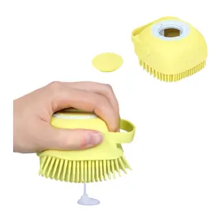 BUFFER® Yumuşak Silikon Malzemeli Esnek Jel Hazneli Masaj Fonksiyonlu Etkili Banyo Duş Kese Lifi