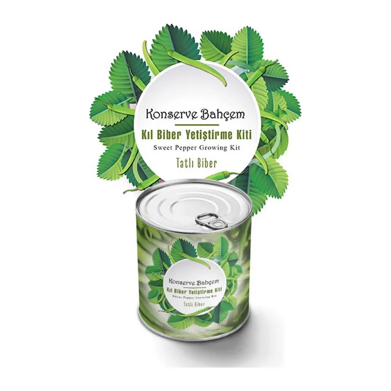 BUFFER® Konserve Bahçem Evde Konservede Tatlı Sivri Biber Yetiştirme Kiti