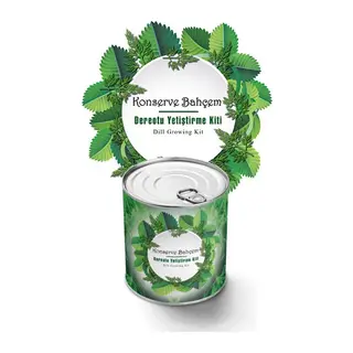 BUFFER® Konserve Bahçem Evde Konservede Dereotu Yetiştirme Kiti Aparatı