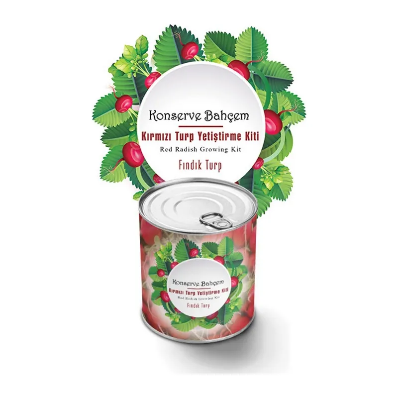 BUFFER® Konserve Bahçem Evde Konservede Fındık Turp Yetiştirme Kiti