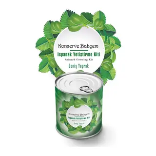 BUFFER® Konserve Bahçem Evde Konservede Kolay Ispanak Yetiştirme Kiti