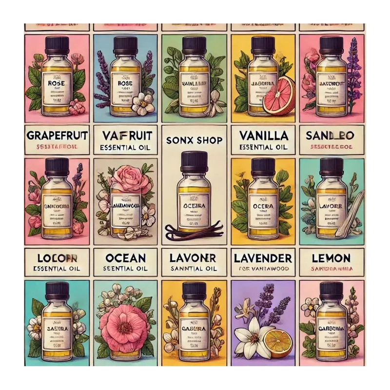 Favori 10'lu Set Esansiyel Uçucu Yağ Buhurdanlık Hava Nemlendirici Aroma Difüzörü Kokusu Esans