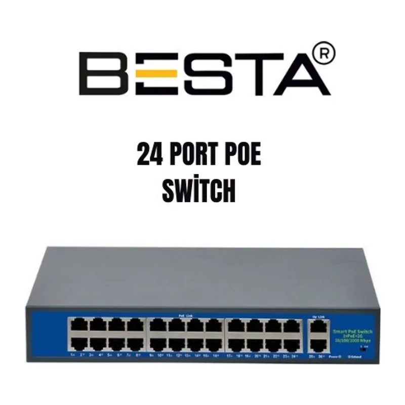F2420GBL-A 24 PORT 10/100/1000 POE SWİTCH