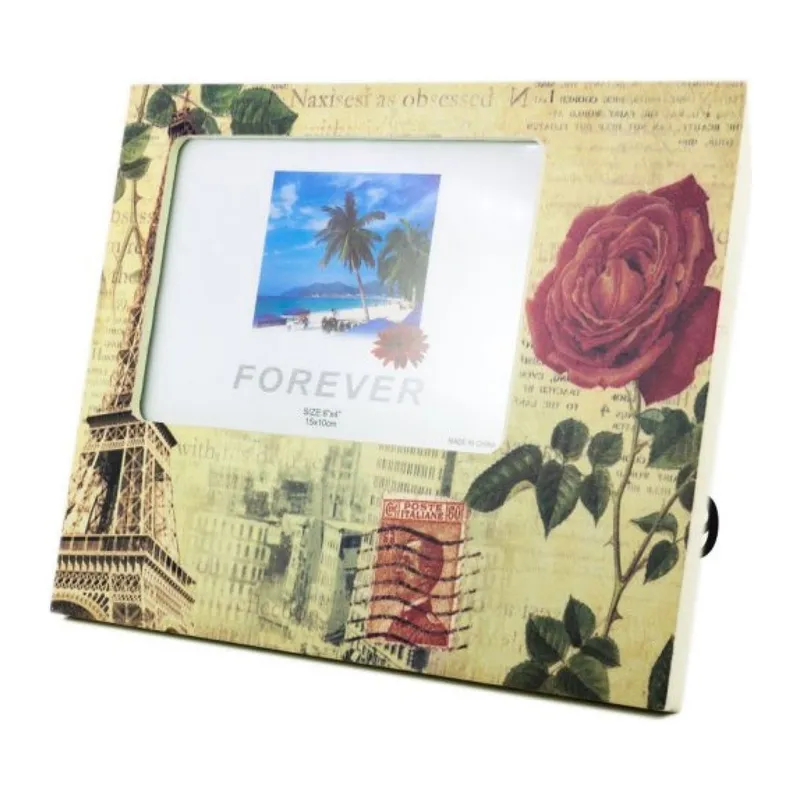 TrdStore® Decotown Dekoratif Desenli Çerçeve Gül Motifli Fotoğraf Çerçevesi